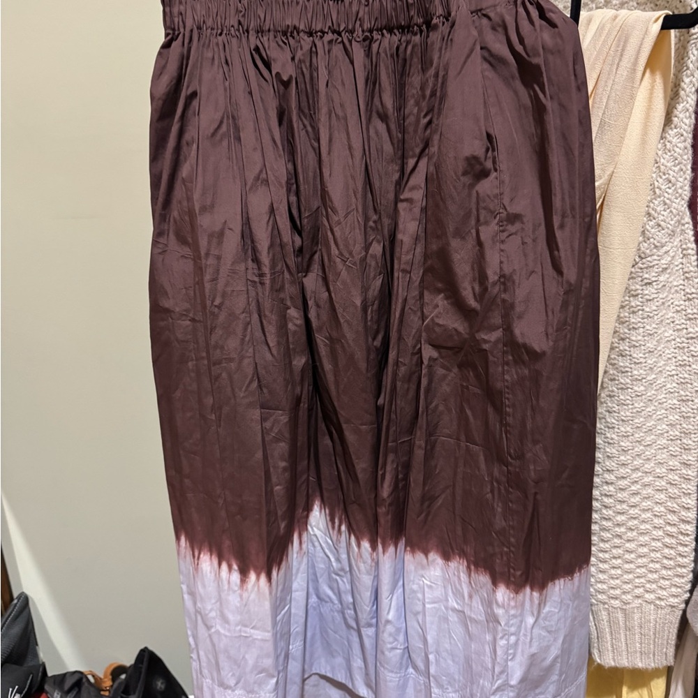 Brown and White Ombre Skirt